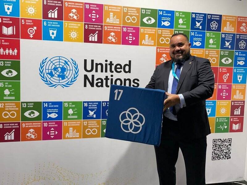 Special Envoy Rijna with the United Nations SDG's. Specifically, SDG 17: Partnerships for the Goals