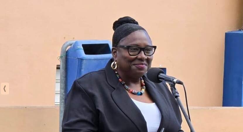 Governor of St. Eustatius, Alida Francis.